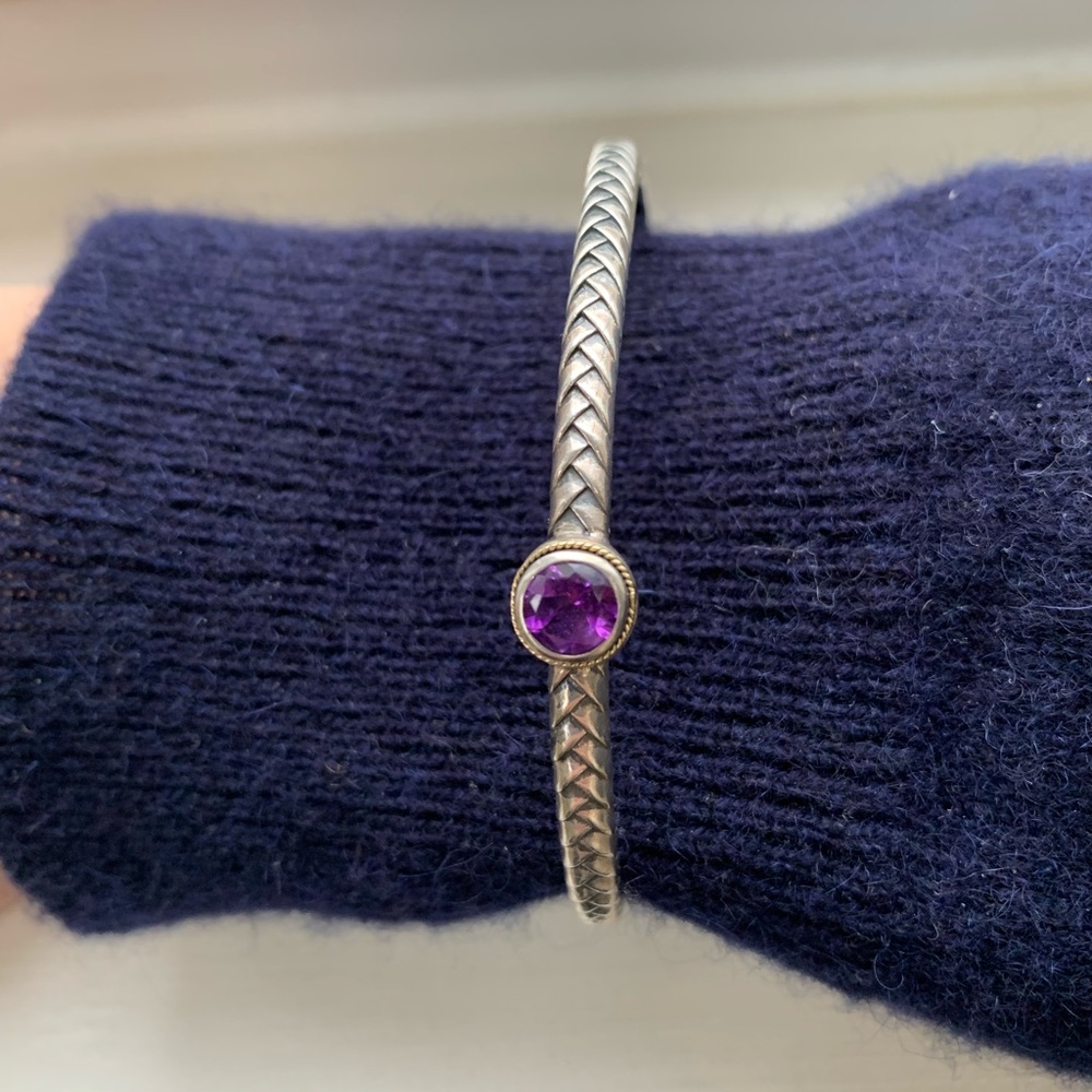 Sterling silver bangle bracelet